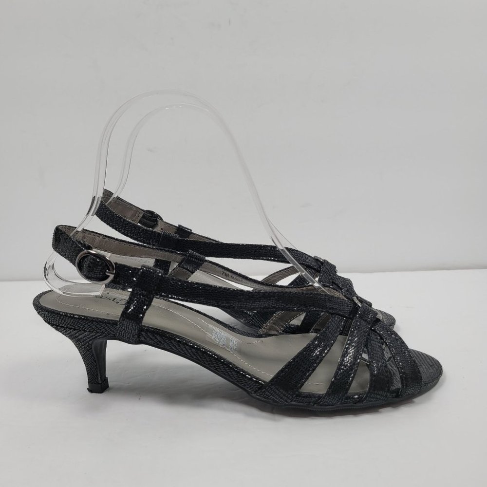 East 5th EF Gotham Women's Ankle Strap Black Shoes US Size 7